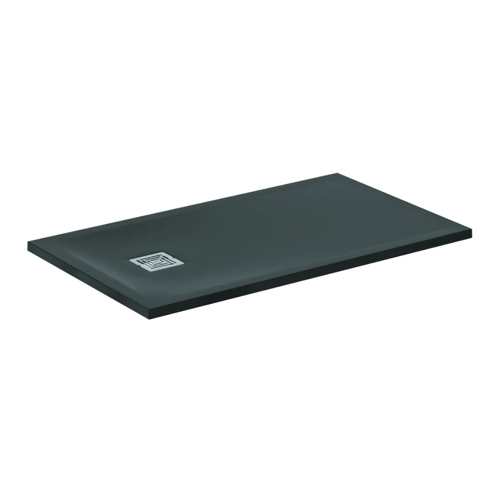 Ideal Standard Ultra Flat S+ 1200 x 700mm Jet Black Rectangle Shower Tray