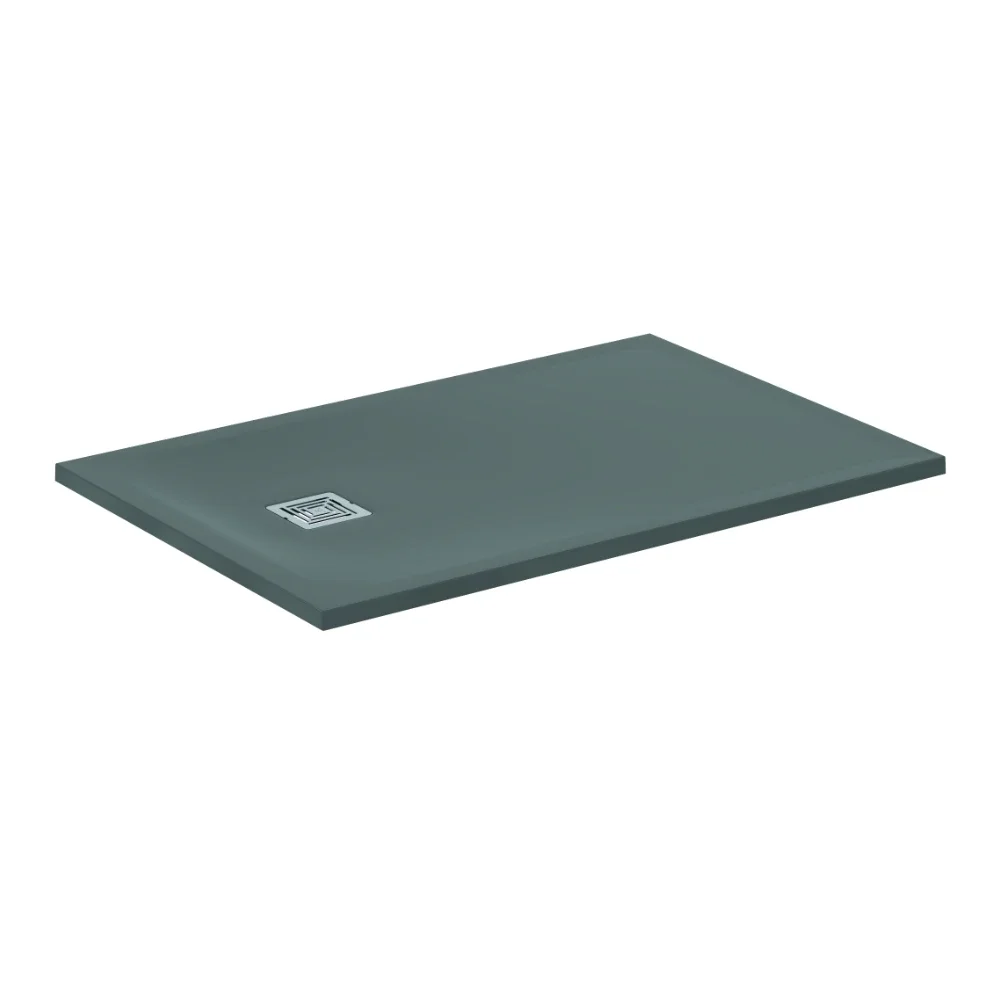 Ideal Standard Ultra Flat S+ 1200 x 800mm Concrete Grey Rectangle Shower Tray