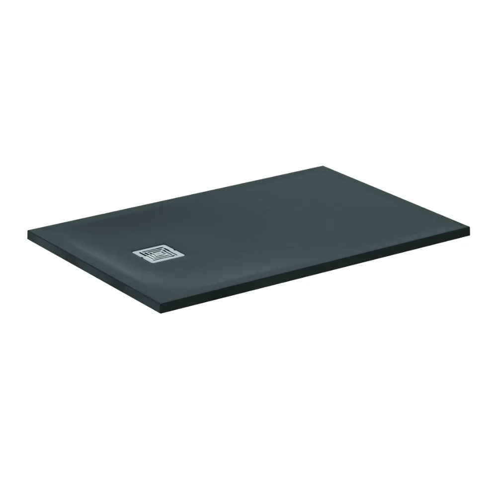 Ideal Standard Ultra Flat S+ 1200 x 800mm Jet Black Rectangle Shower Tray