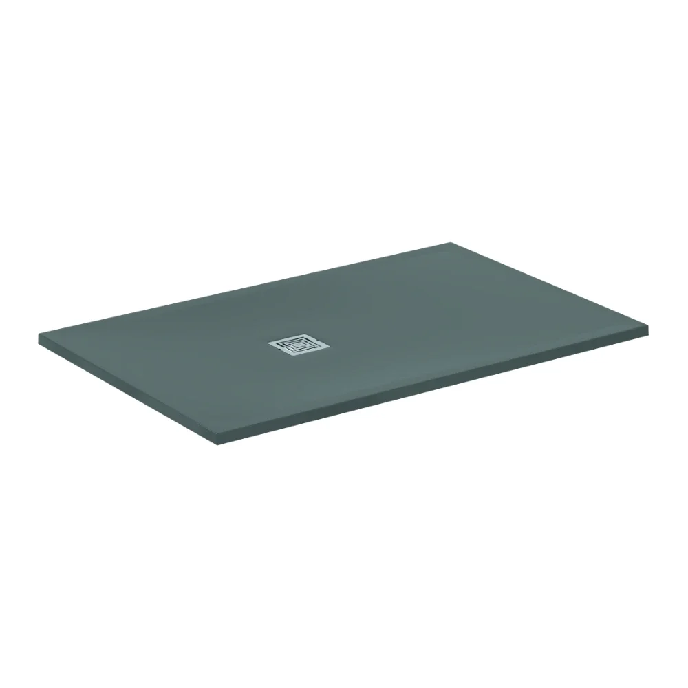 Ideal Standard Ultra Flat S+ 1400 x 900mm Concrete Grey Rectangle Shower Tray