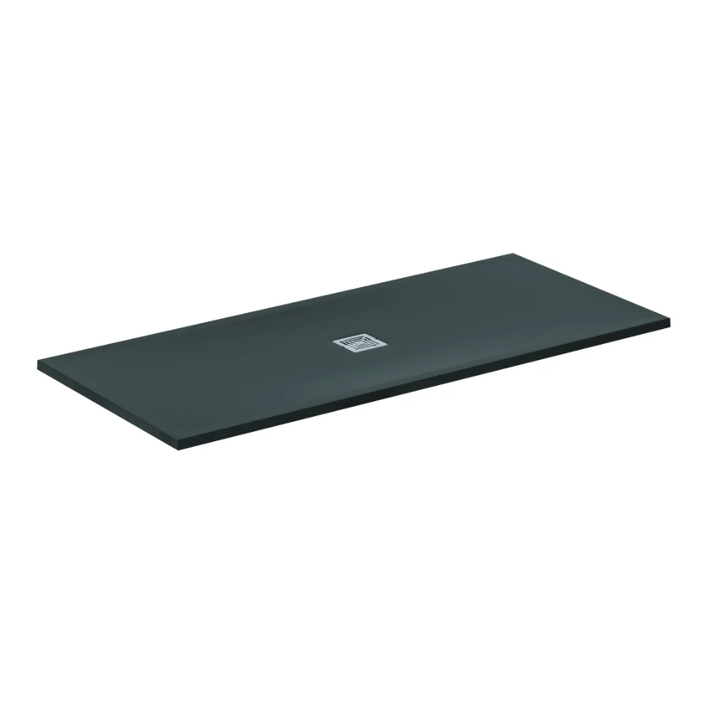Ideal Standard Ultra Flat S+ 1800 x 800mm Jet Black Rectangle Shower Tray