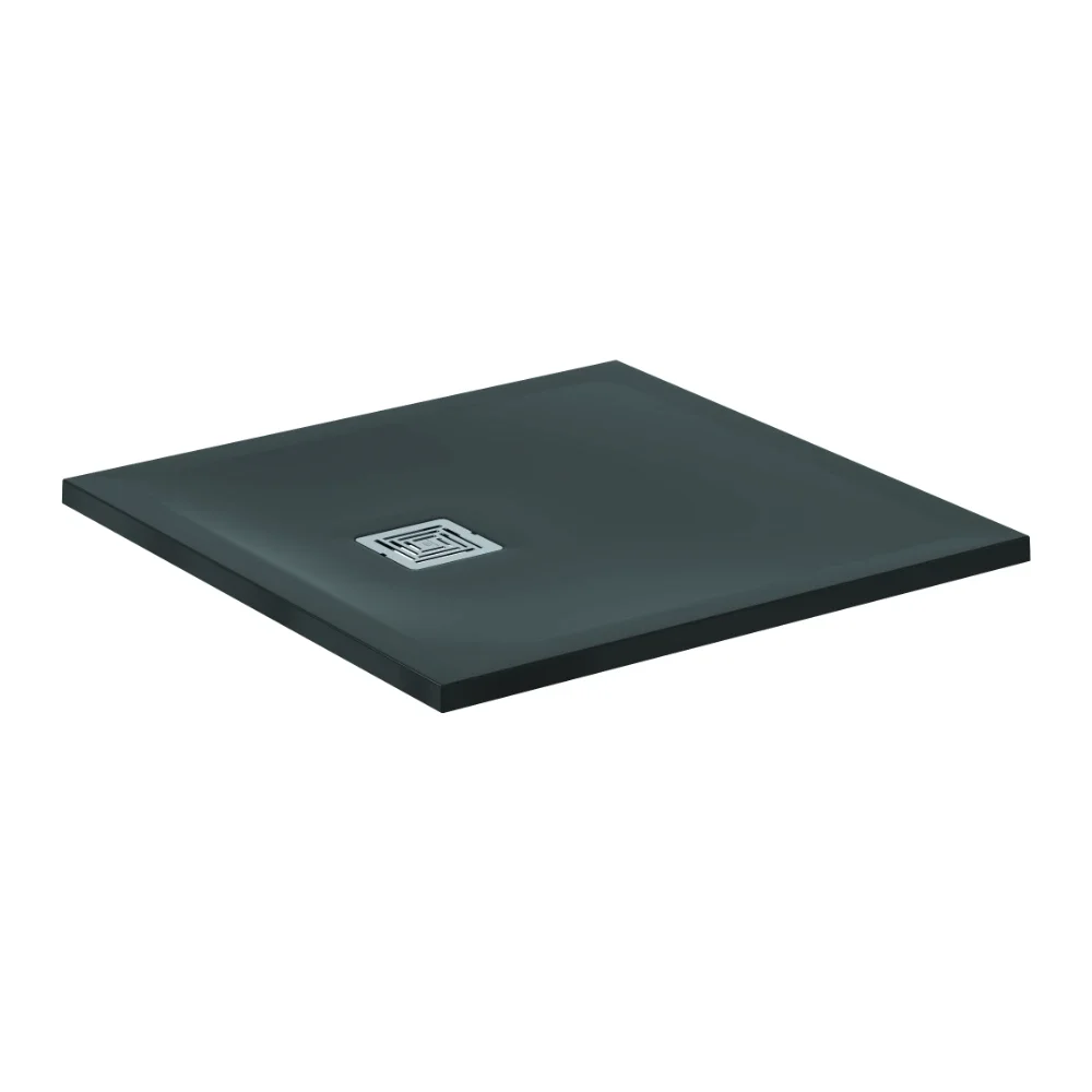Ideal Standard Ultra Flat S+ 800 x 800mm Jet Black Square Shower Tray