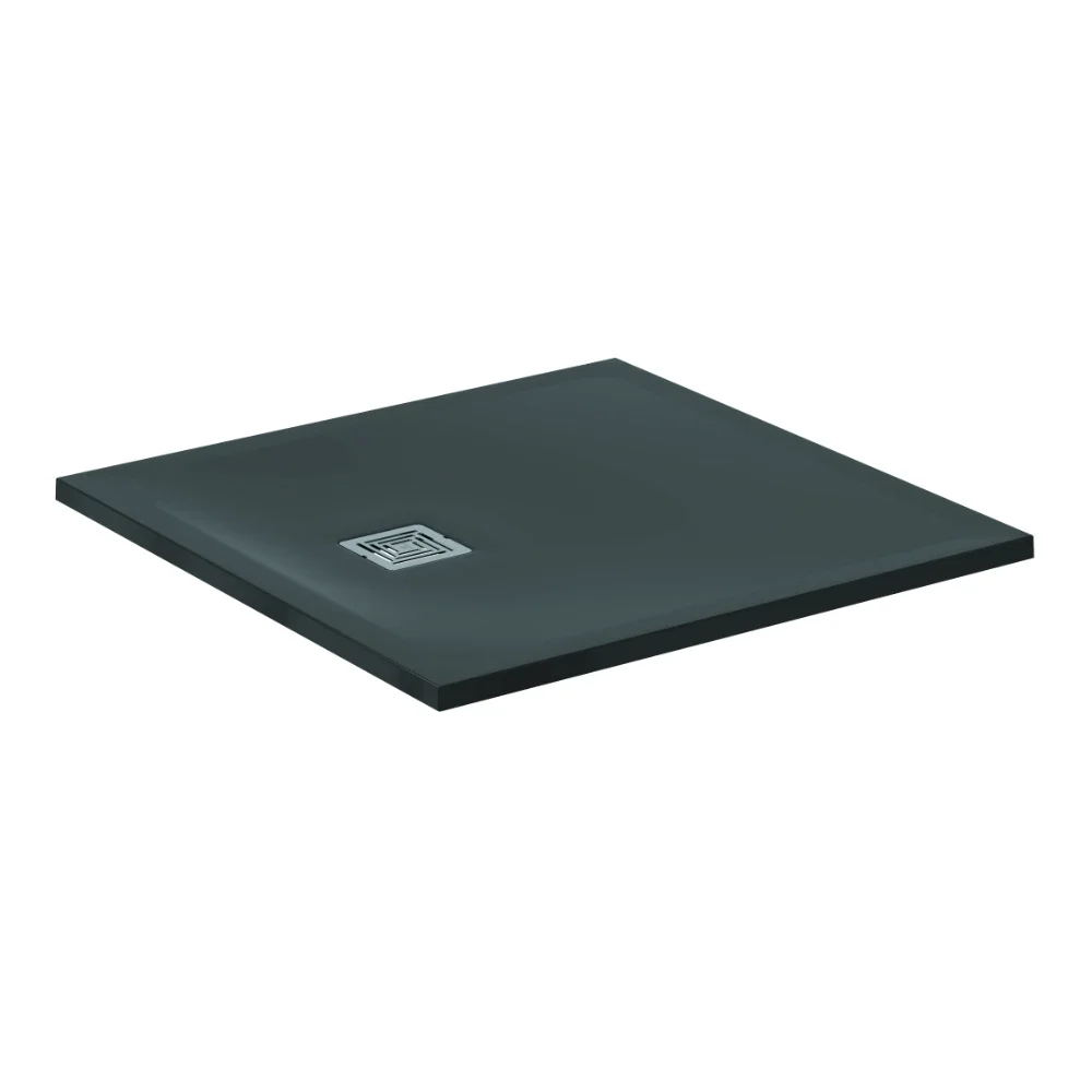 Ideal Standard Ultra Flat S+ 900 x 900mm Jet Black Square Shower Tray