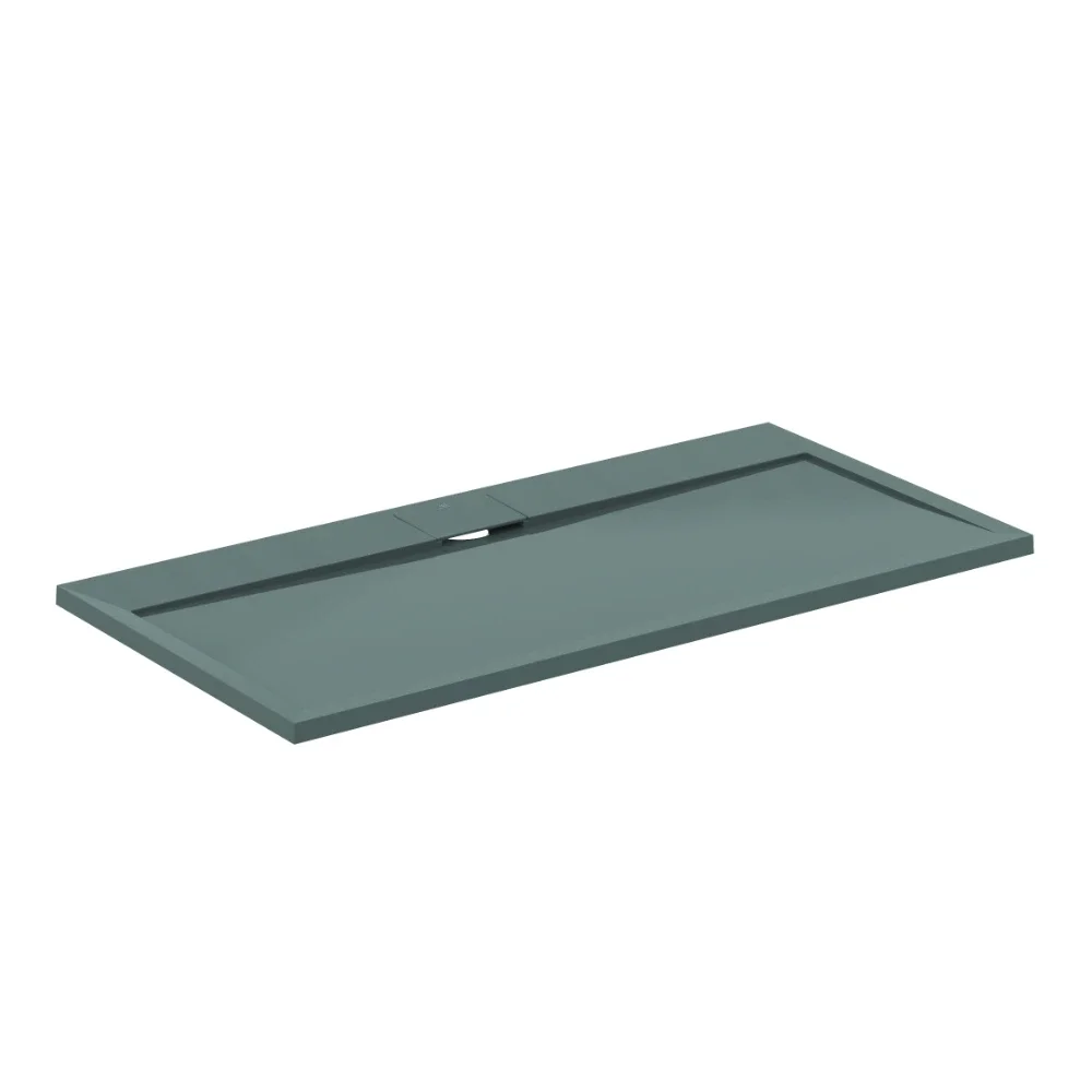Ideal Standard Ultra Flat S i.life 1400 x 700mm Concrete Grey Rectangle Shower Tray