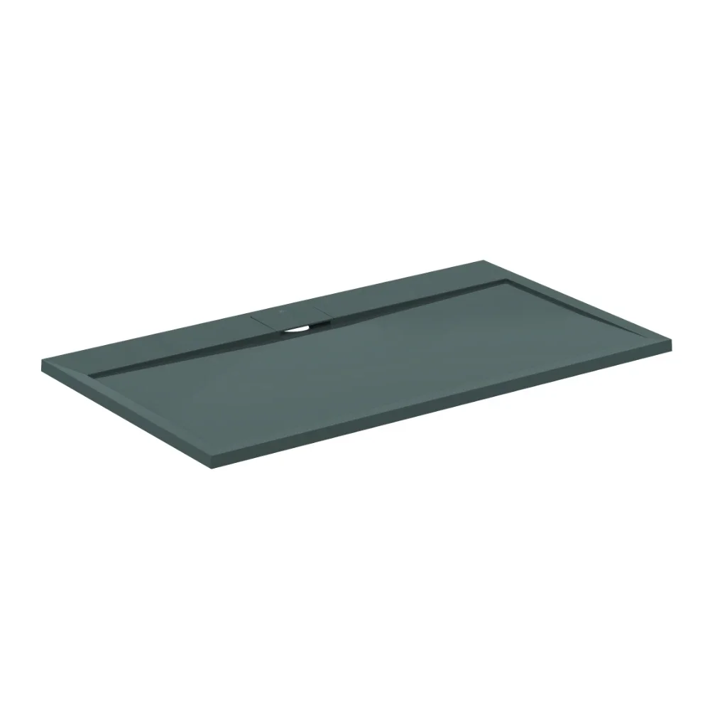 Ideal Standard Ultra Flat S i.life 1400 x 800mm Concrete Grey Rectangle Shower Tray