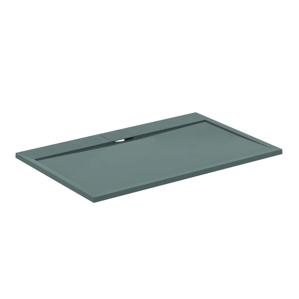 Ideal Standard Ultra Flat S i.life 1400 x 900mm Concrete Grey Rectangle Shower Tray