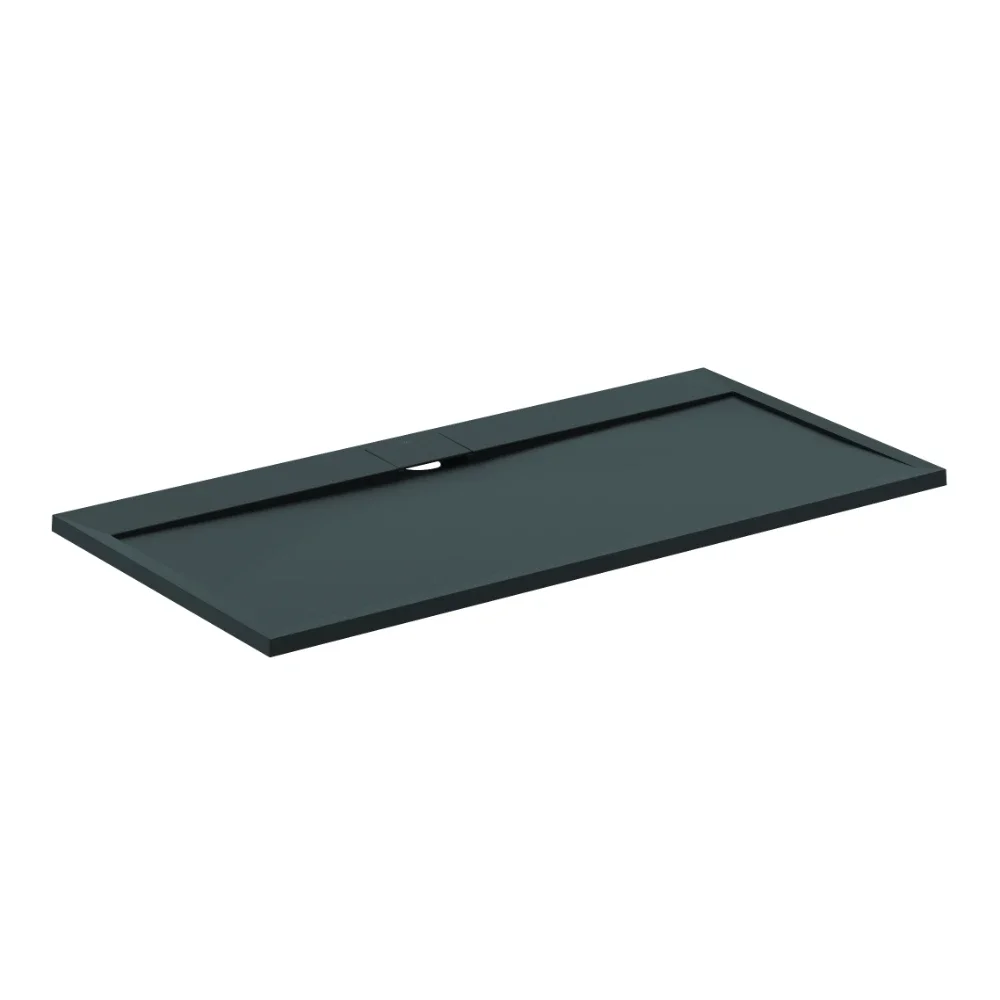 Ideal Standard Ultra Flat S i.life 1600 x 800mm Jet Black Rectangle Shower Tray