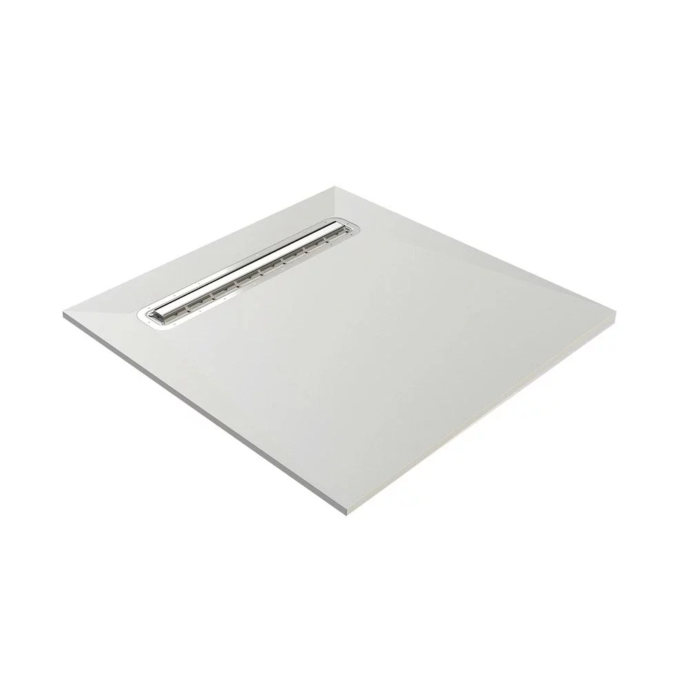 Impey Aqua-Dec Linear 4 900x900mm Wetroom Shower Tray