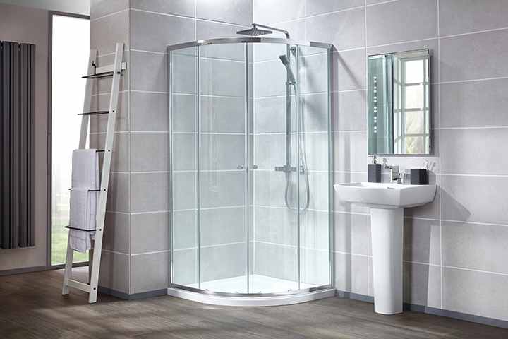 Frontline Offset Quadrant Shower Enclosure - 1000 x 800mm