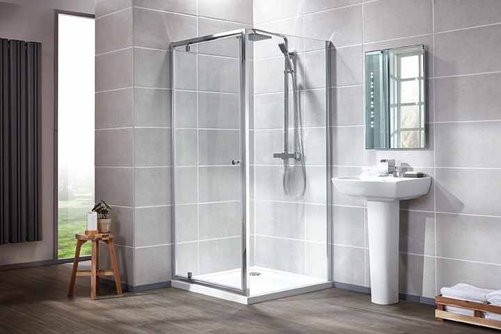 Aquaglass Intro 760mm Pivot Door 6mm Glass