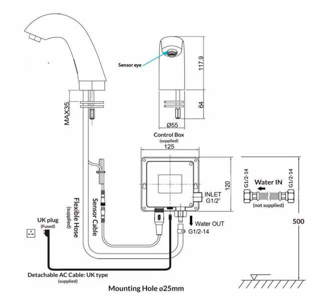 Infrared Commercial Tap Hands Free Tap ATTBTS311202