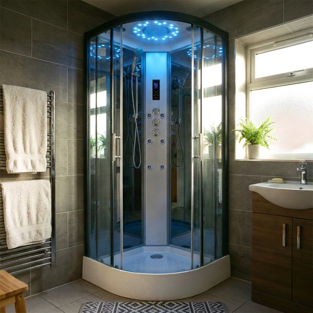 Insignia Showers PL9-Q Platinum Hydro Massage Shower Cabin - 900 x 900mm 