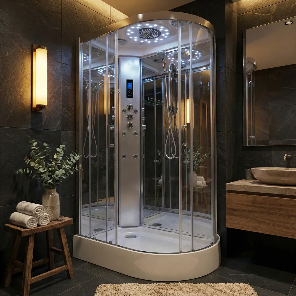 Insignia Showers PL11L-O Platinum Hydro Massage Shower Cabin - 1100 x 700mm -Left Hand