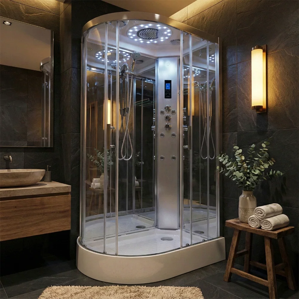 Insignia Showers PL11R-O Platinum Hydro Massage Shower Cabin - 1100 x 700mm - Right Hand