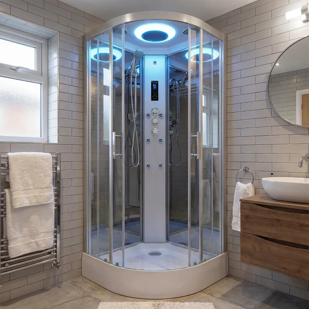 Insignia Showers PR8-Q Premium Hydro Massage Shower Cabin - 800 x 800mm