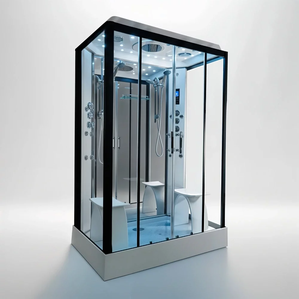 Insignia Showers Platinum Twin Steam Shower Cabin - 1400 x 900mm