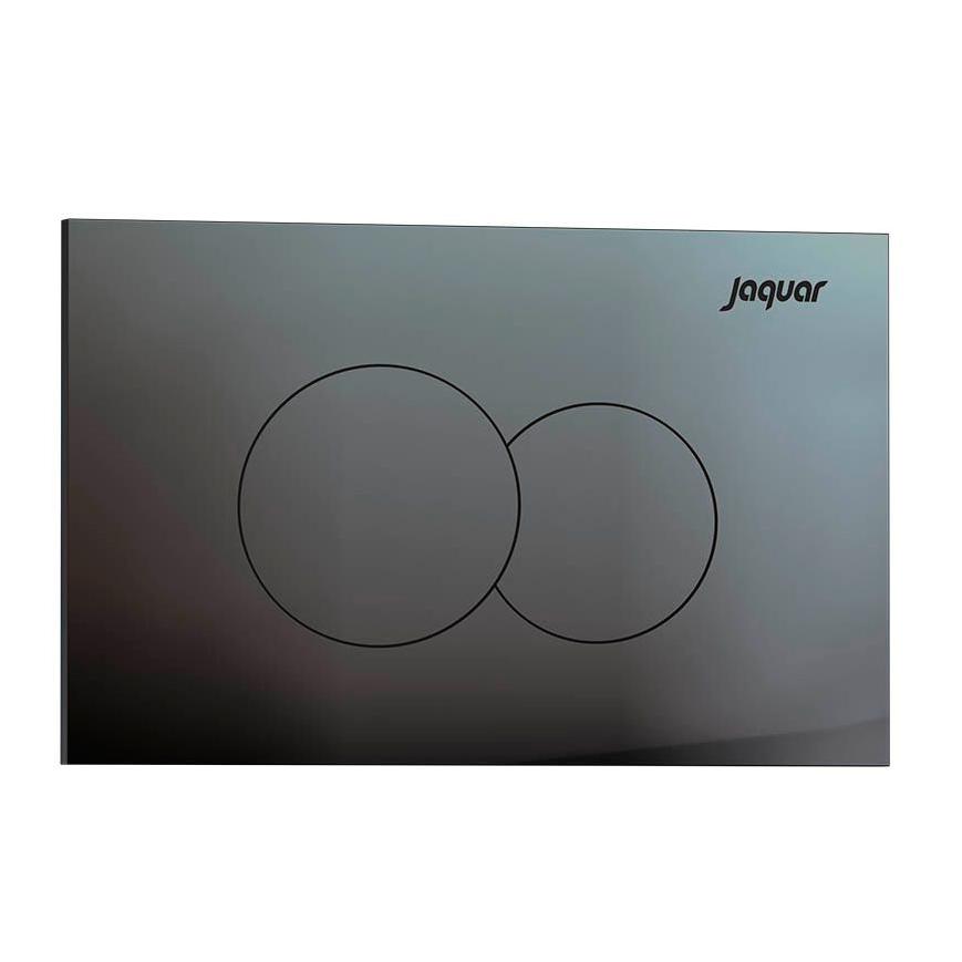 Opal Black Chrome Flush Plate by Jaquar