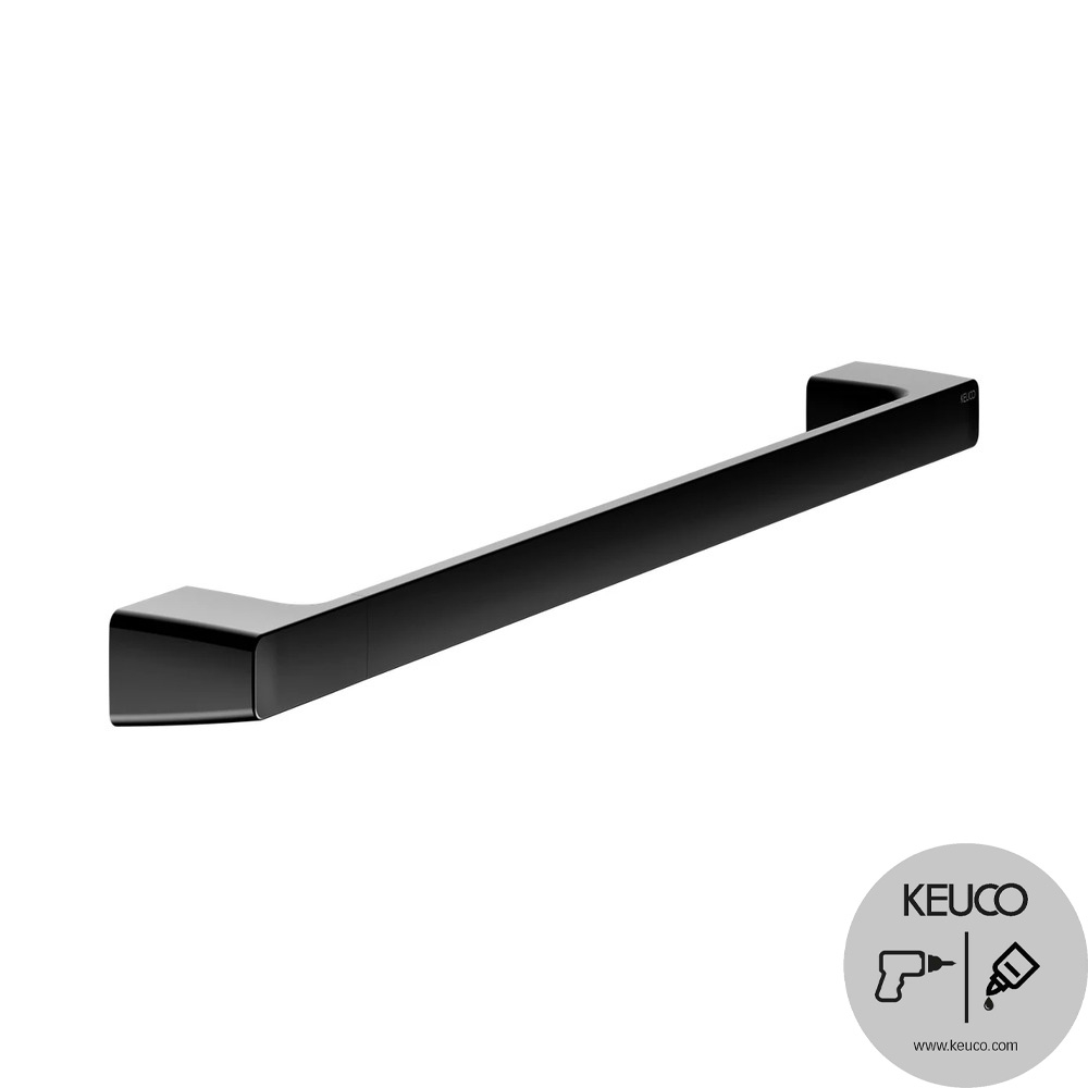 Keuco Aveno 600mm Matt Black Towel Rail
