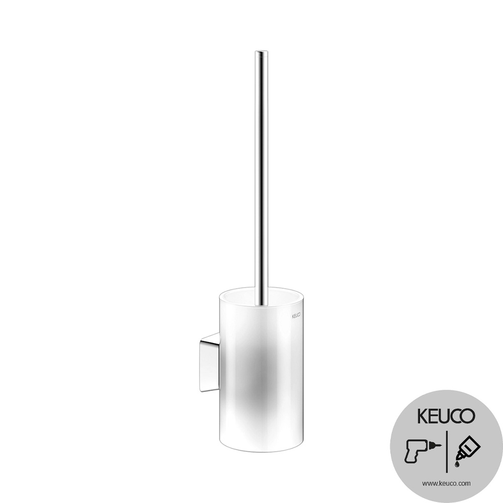 Keuco Aveno Chrome Plated Toilet Brush Set