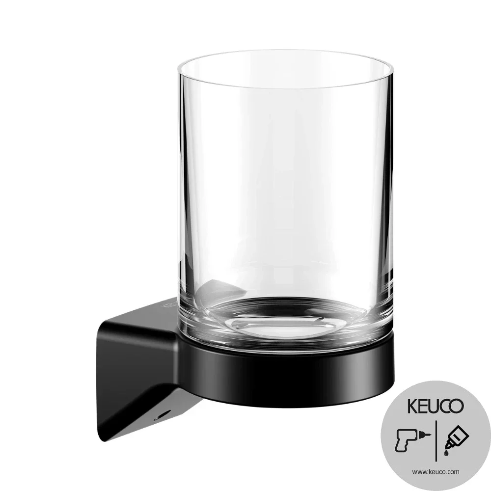 Keuco Aveno Matt Black Tumbler Holder