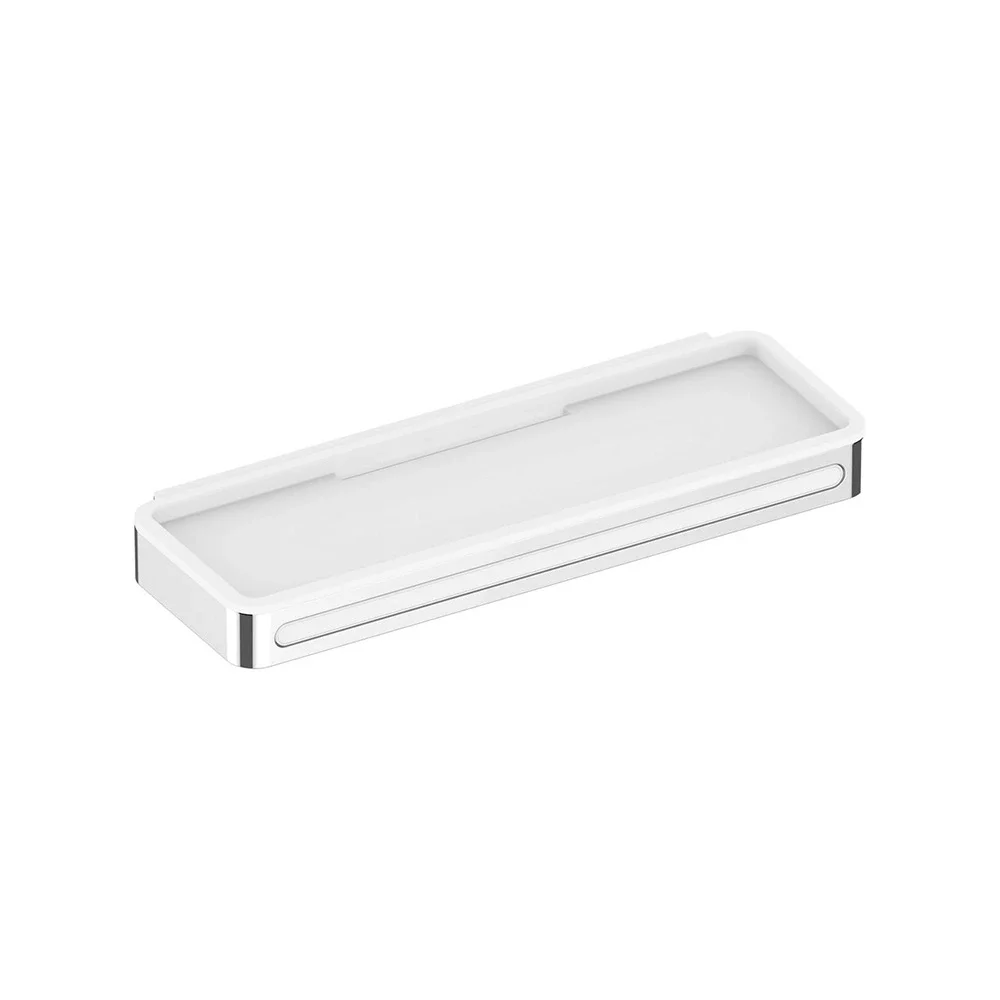 Keuco Chrome Shower Basket With Detachable Insert and Glass Wiper