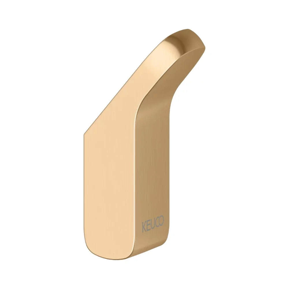 Keuco Collection Moll Brushed Brass Single Robe Hook