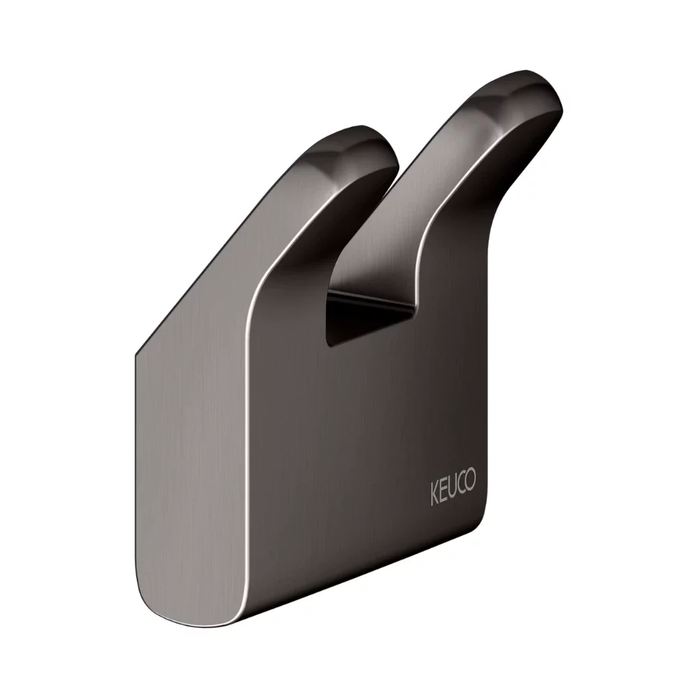 Keuco Collection Moll Brushed Titanium Black Double Towel Hook