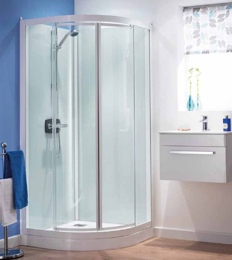 Kinedo Kineprime Glass Sliding Quadrant Shower Enclosure - 800 x 800mm