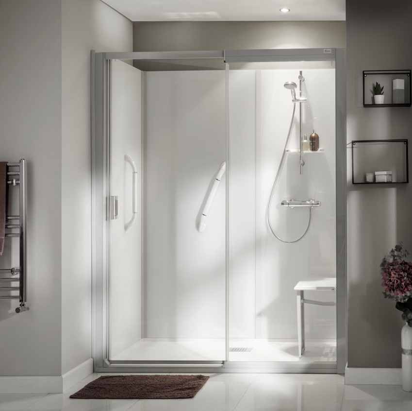 Kinedo Kinemagic Serenity Glass Sliding Recess Shower Pod - 1700 x 900mm