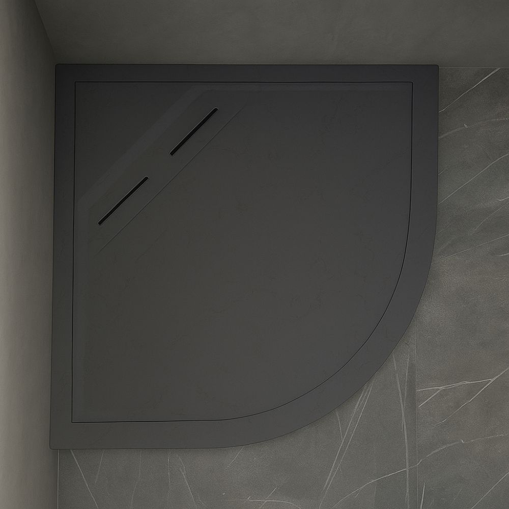 Kudos Connect2 910 x 910mm Slate Quadrant Anti Slip Shower Tray