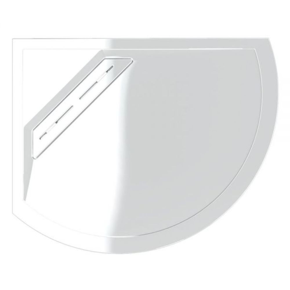 Kudos Connect2 1000 x 810mm Offset LH Anti-Slip Quadrant Shower Tray