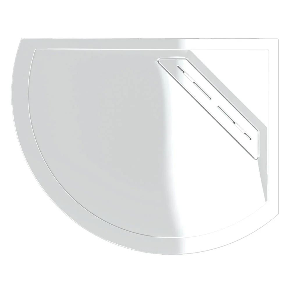Kudos Connect2 1000 x 810mm Offset RH Anti-Slip Quadrant Shower Tray
