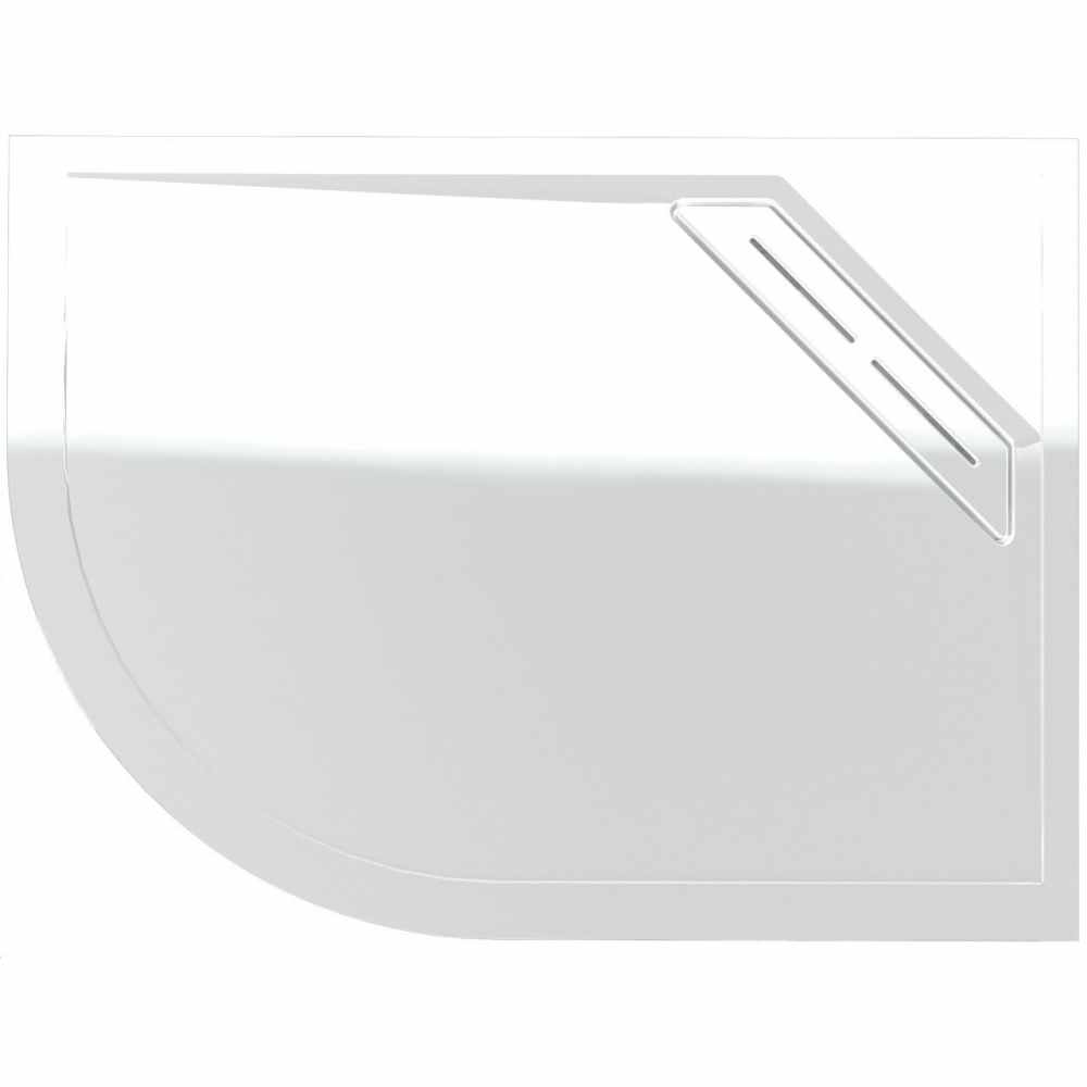 Kudos Connect2 900 x 800mm Anti-Slip RH Offset Quadrant Shower Tray