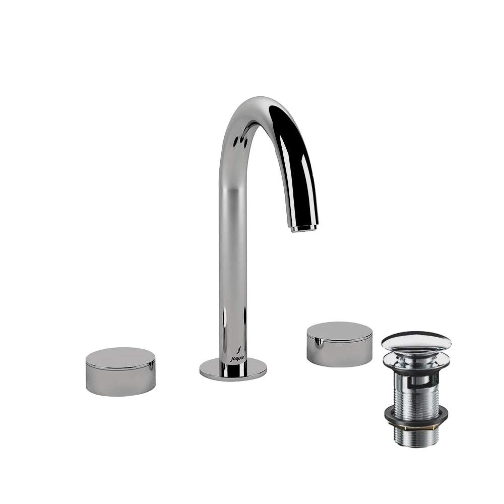 Jaquar Laguna Chrome 3 Hole Basin Mixer Tap With Curved Spout