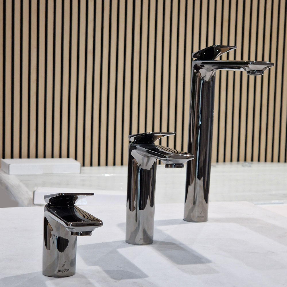 Jaquar Laguna Black Chrome High Rise Mono Basin Mixer Tap, LAG-BCH-91005BWF