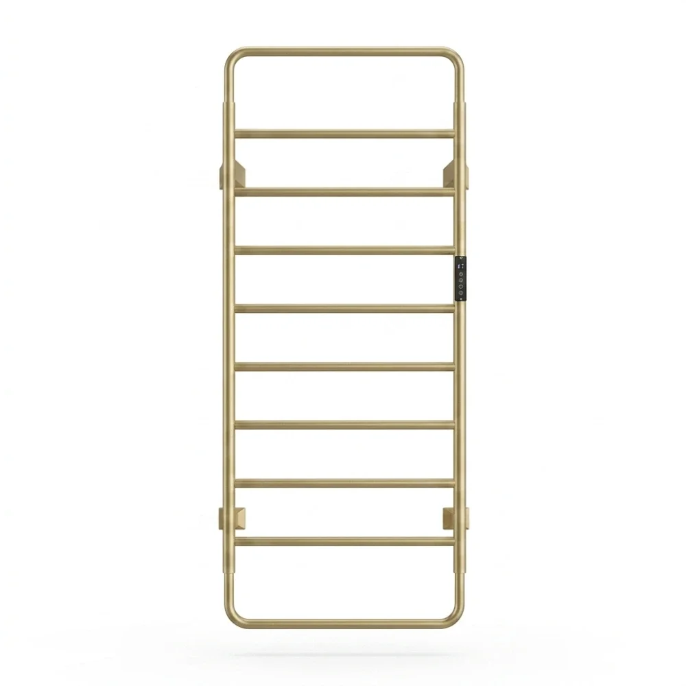 Lancia Aura 1200 x 500mm Brushed Brass Electric Towel Radiator