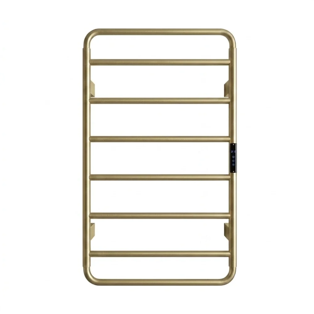 Lancia Aura 800 x 500mm Brushed Brass Electric Towel Radiator