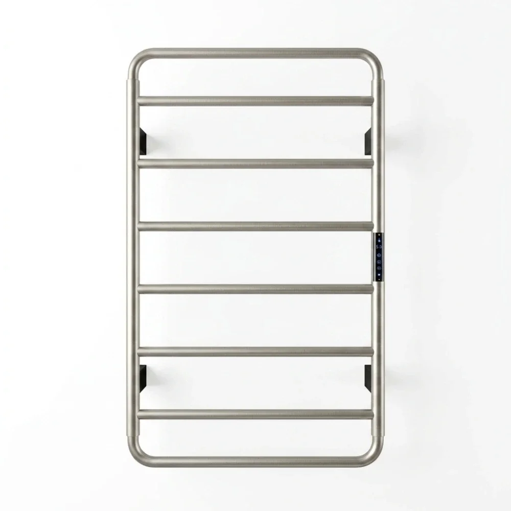 Lancia Aura 800 x 500mm Brushed Nickel Electric Towel Radiator