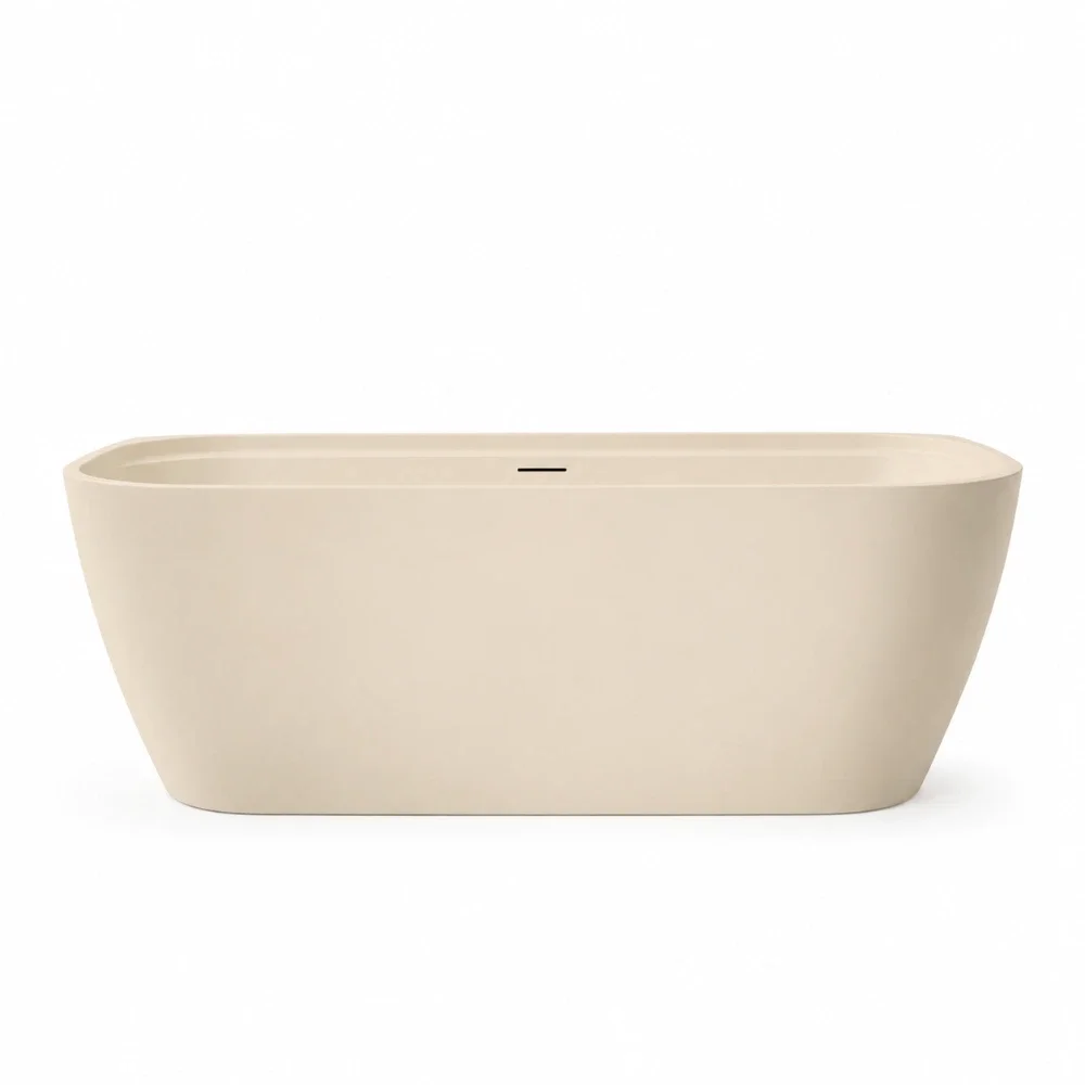 Lancia Bay Matt Stone Back to Wall Bath 1700 x 800mm