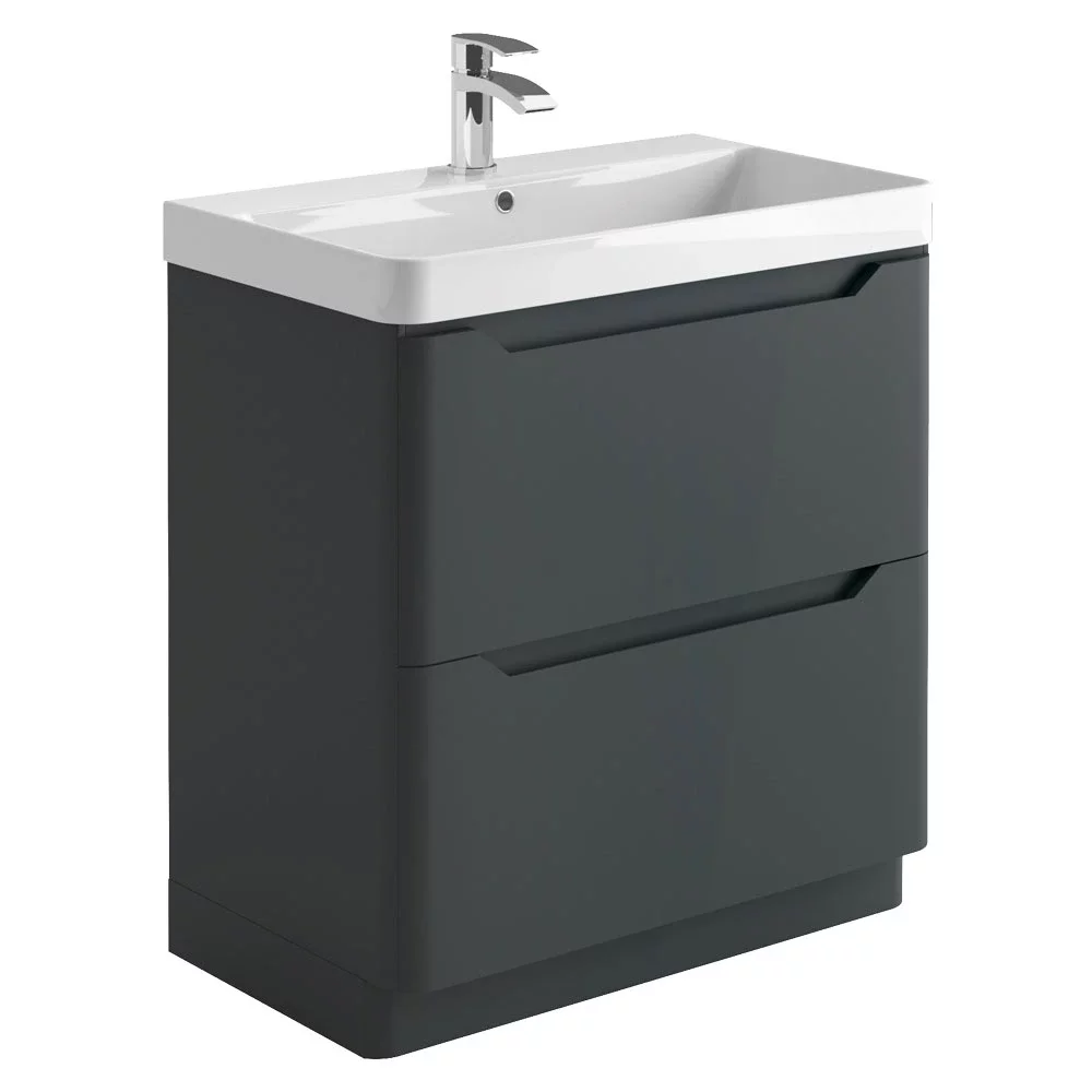 Lancia Ella 800 Anthracite Vanity Unit