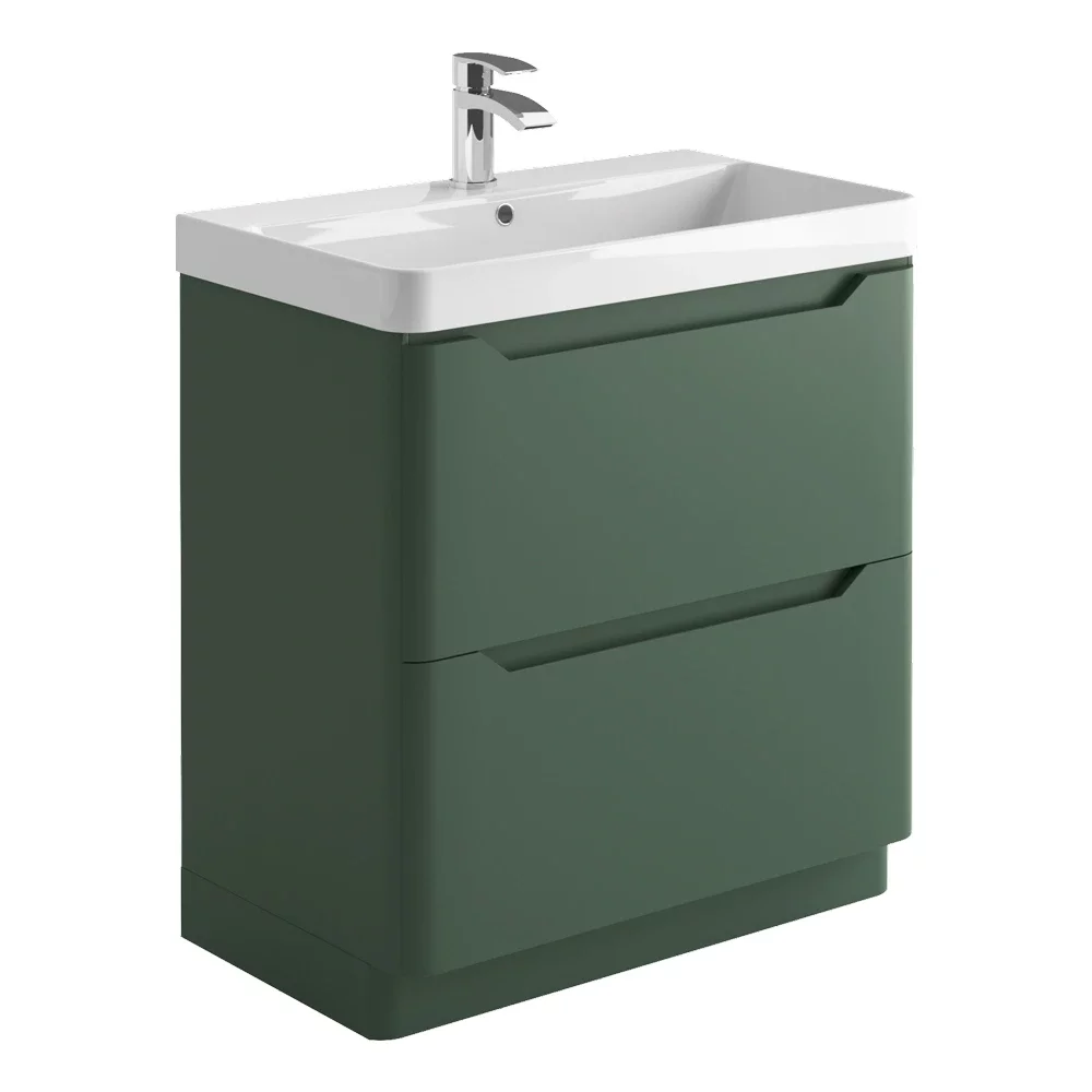 Lancia Ella 800 Sage Green Vanity Unit