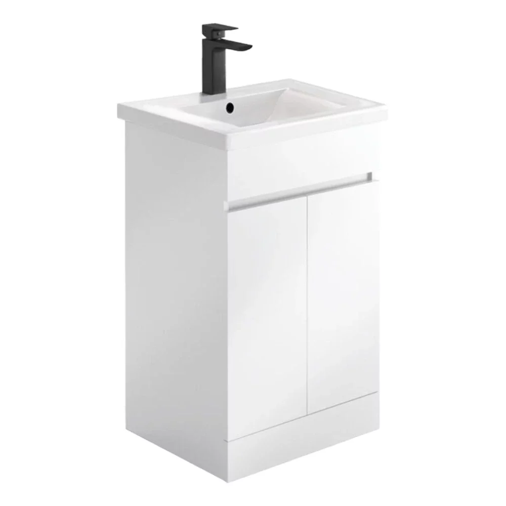 Lancia Empire 500 Gloss White Square Vanity Unit