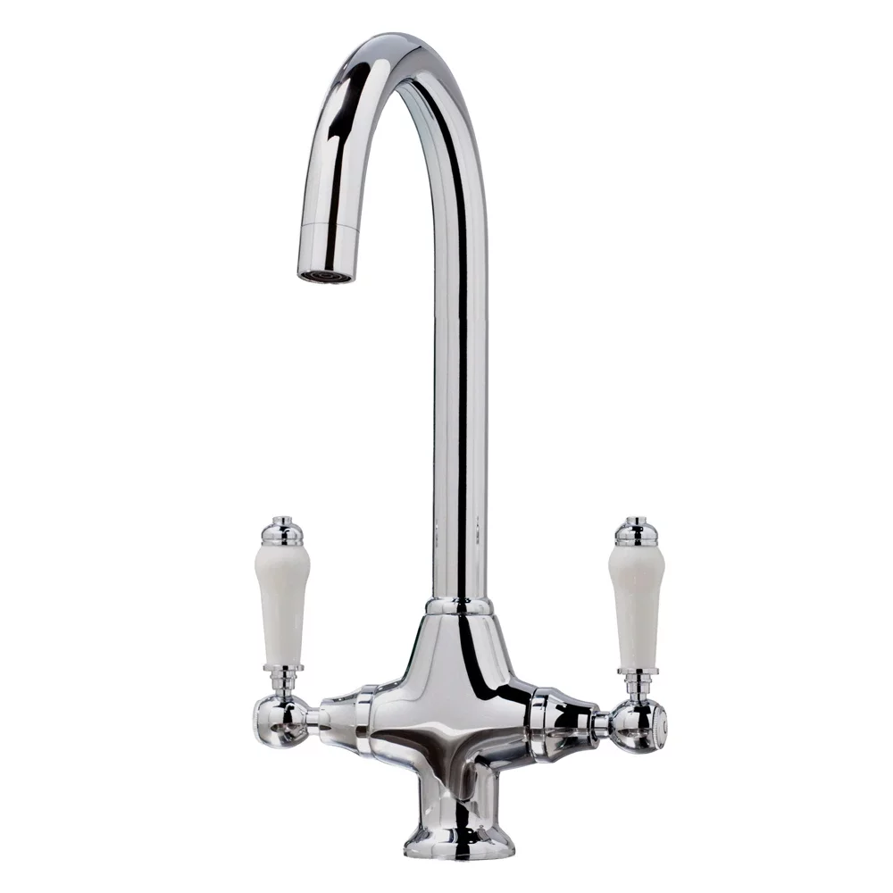 Lancia Harrogate Traditional Kitchen Mixer Tap - Chrome