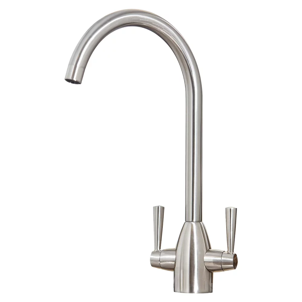 Lancia Marlo Brushed Nickel Kitchen Mixer Tap - 