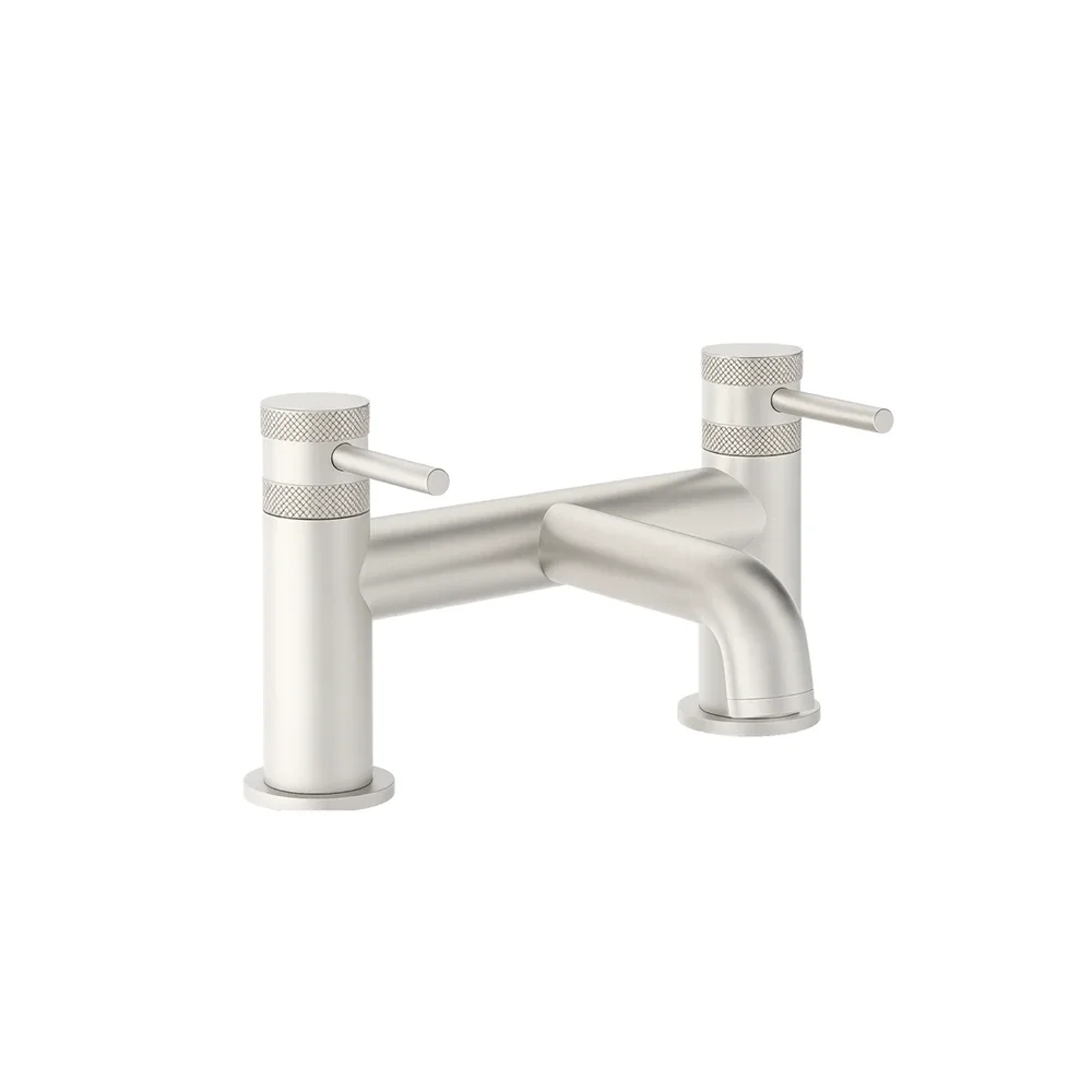 Lancia Score Brushed Nickel Bath Filler Tap