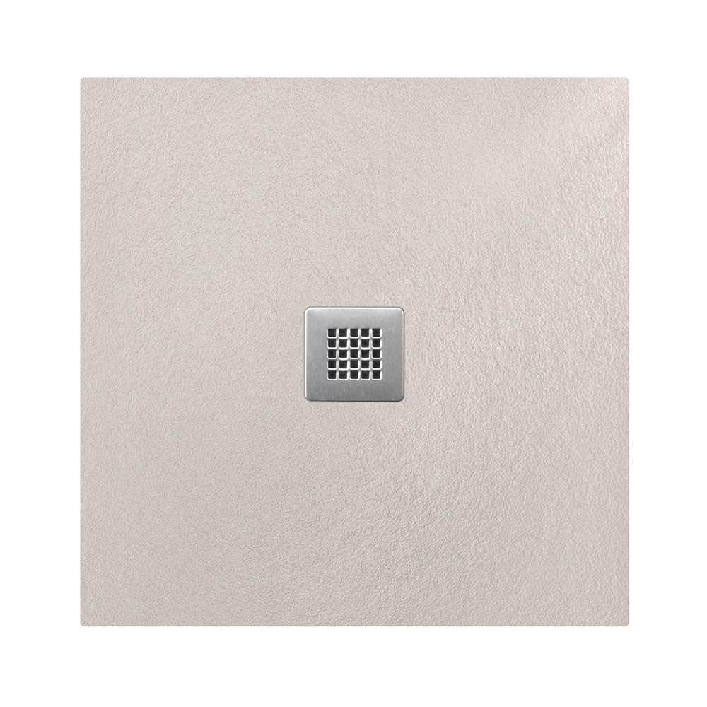 Lancia Cuttable Slate 900 x 900 Square Shower Tray - Taupe