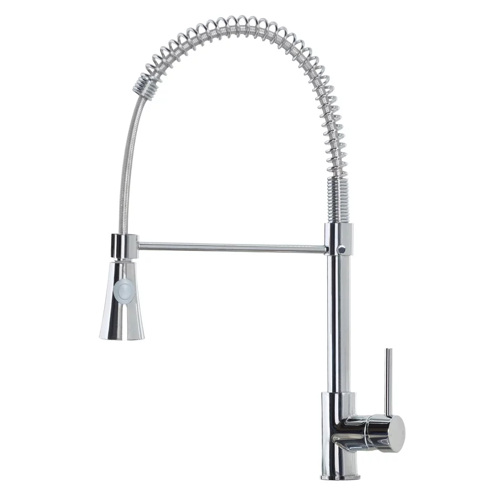 Lancia Tirare Spring Neck Mixer Tap with Pull-Out Spray