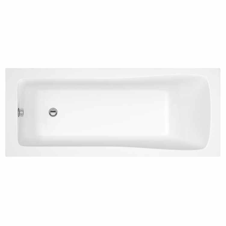 Nuie Linton Square 1600 x 700mm Single Ended Bath