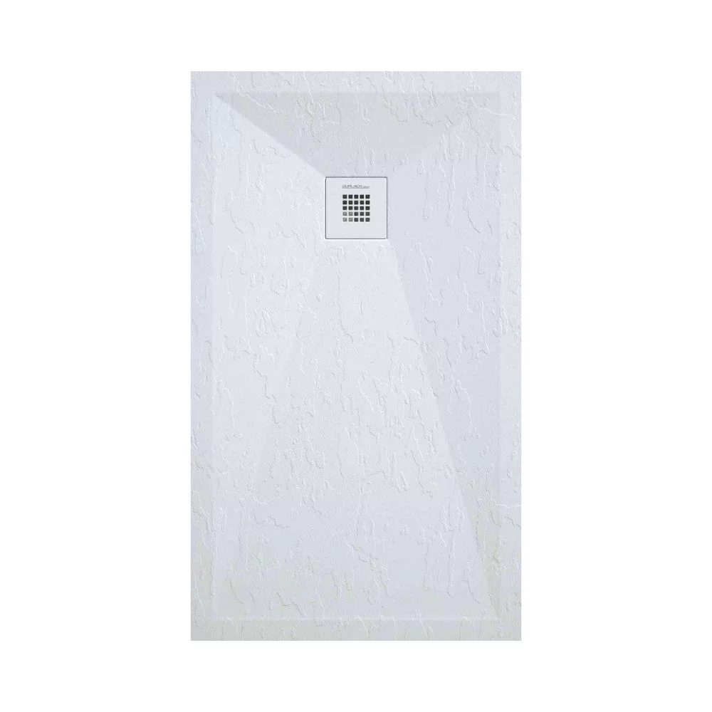 Lujo Stone Fin 1200 x 900mm Grey Slate Shower Tray - Cut To Size