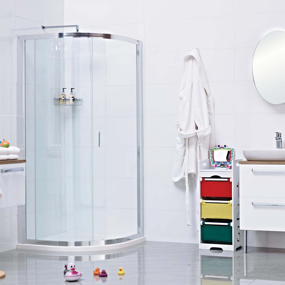 Roman Lumin8 One Door Quadrant Enclosure 800 x 800mm